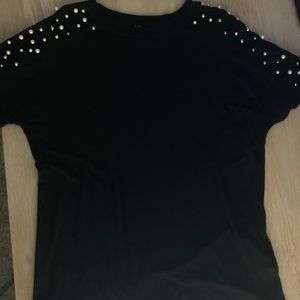 pearl studded t-shirt